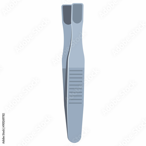Brow plucker vector cartoon illustration isolated on a white background.