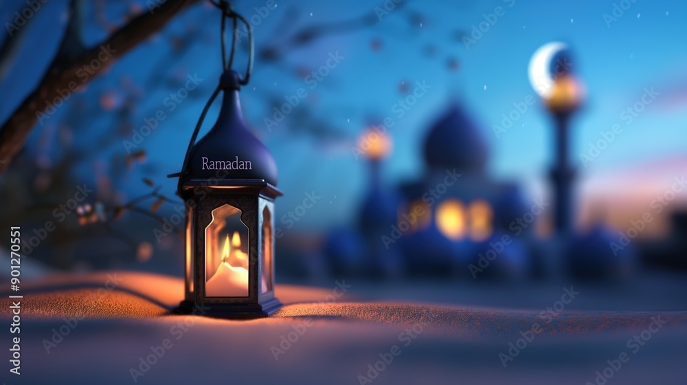 A serene lantern glowing softly against a twilight backdrop, evoking calmness and warmth in a magical evening setting. A serene lantern glowing softly against a twilight backdrop, evoking calmness and warmth in a magical evening setting.