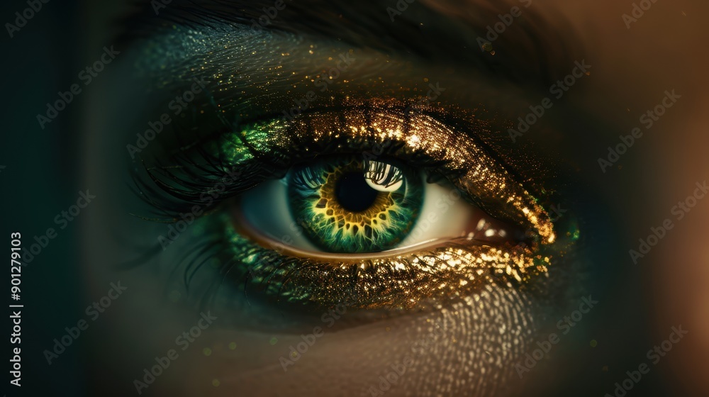 A conceptual image of a golden eye, symbolizing wealth and prosperity, set against a plain backdrop that provides space for customization. A conceptual image of a golden eye, symbolizing wealth and prosperity, set against a plain backdrop that provides space for customization.