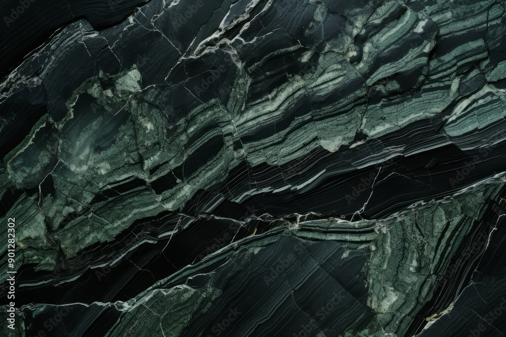 Obraz premium Processed collage of elegant luxury green marble texture in daylight. Background for banner