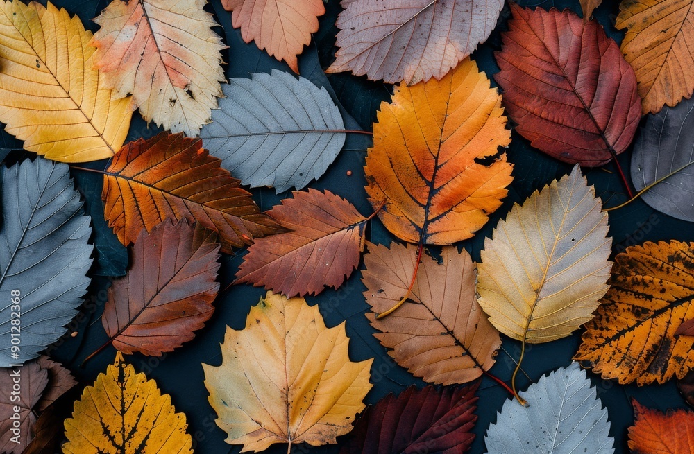 Autumn Leaves on the Forest Floor