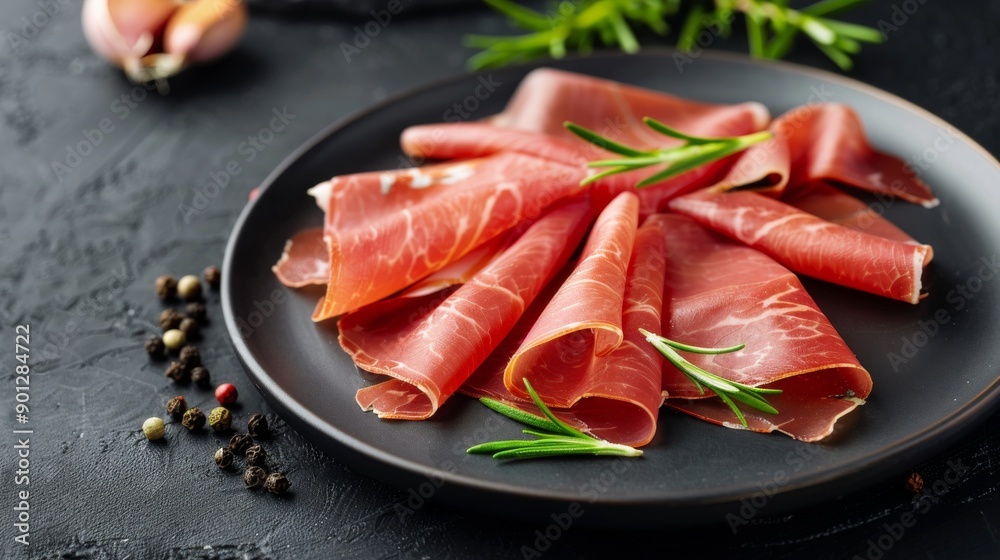 Prosciutto Slices With Rosemary Prosciutto Slices With Rosemary