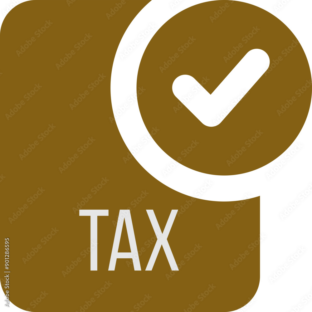 TAX ip file icon with black checked mark TAX ip file icon with black checked mark