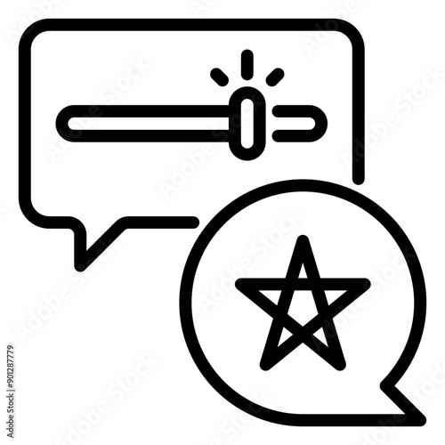 Rate icon, line icon style