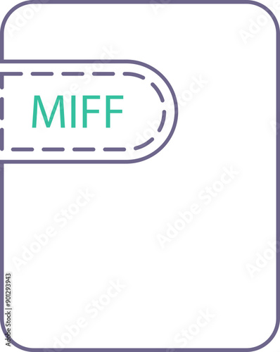 MIFF File icon thick black outline