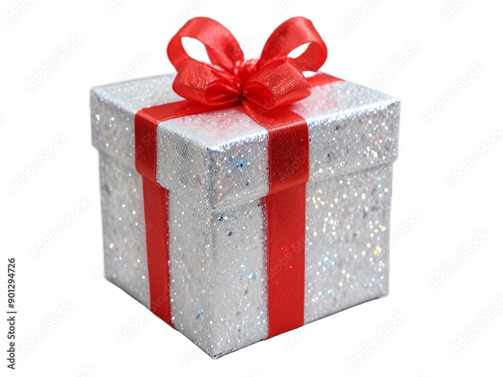 Obraz premium Gift Box for Special Occasions | Festive Gift Packaging Design | Luxury Gift Box with Gold Bow | high resolution 300 dpi