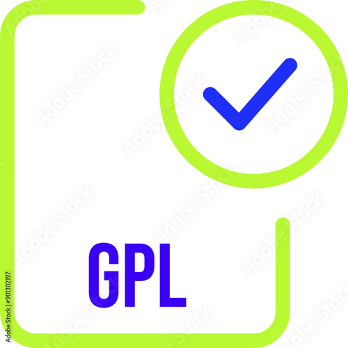 GPL File icon with checked mark