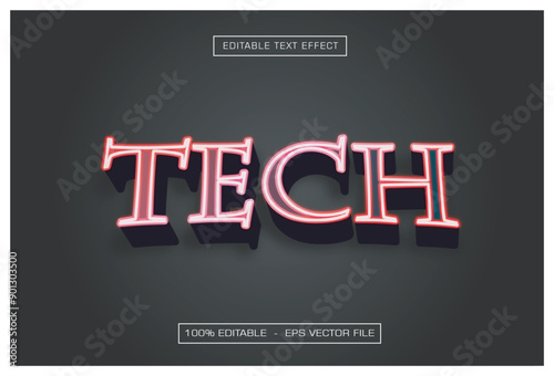 Tech Editable Text Effect