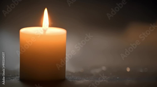 close-up background of candle with copy space, 4k graphic video, generated ai