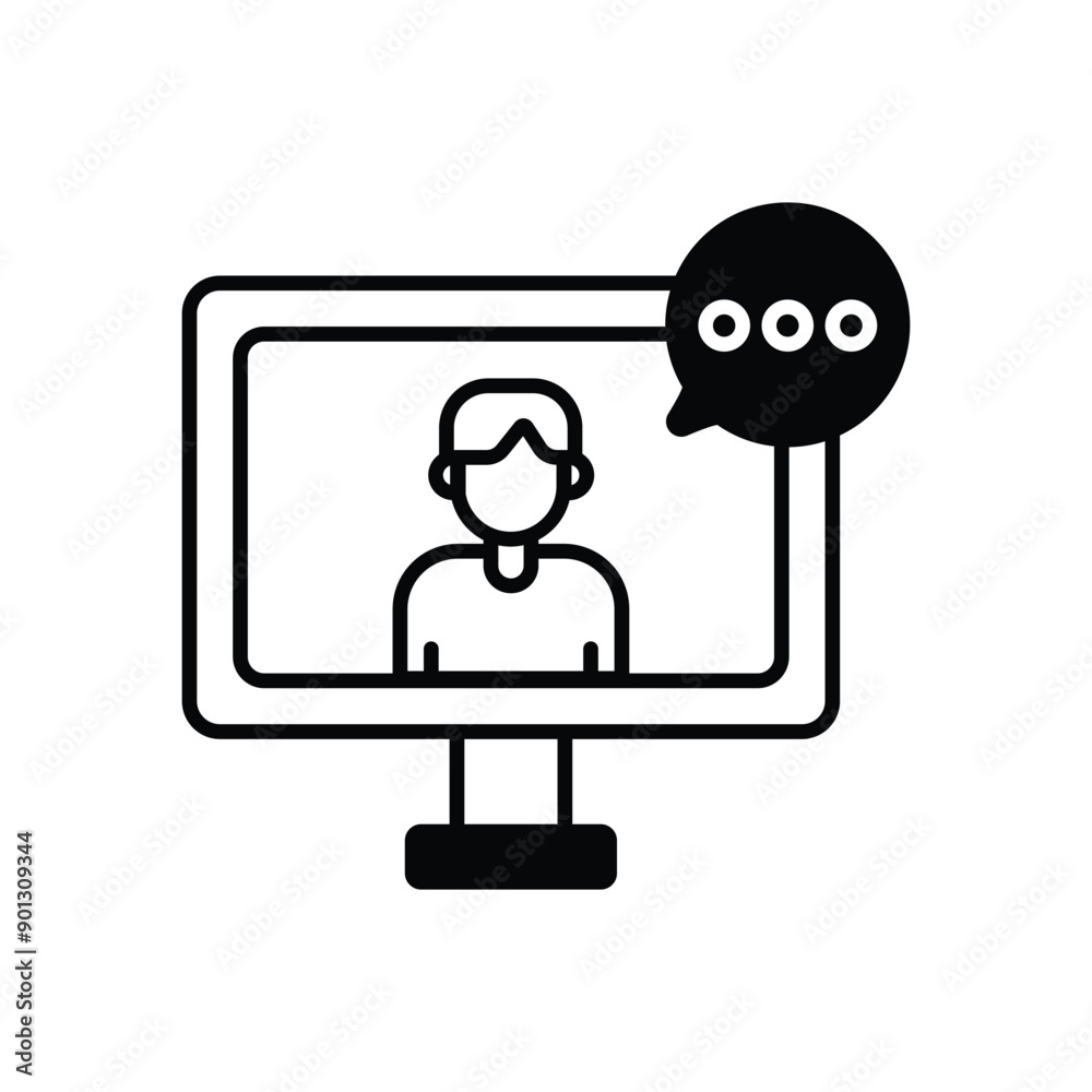 Career Mentor vector icon Career Mentor vector icon