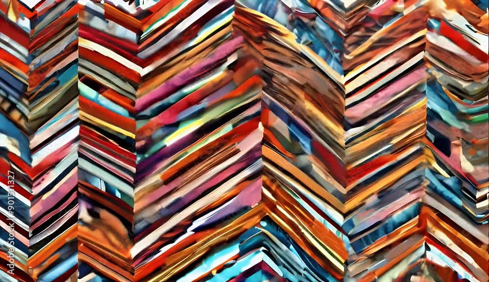 background zigzag Colorful striped design pattern