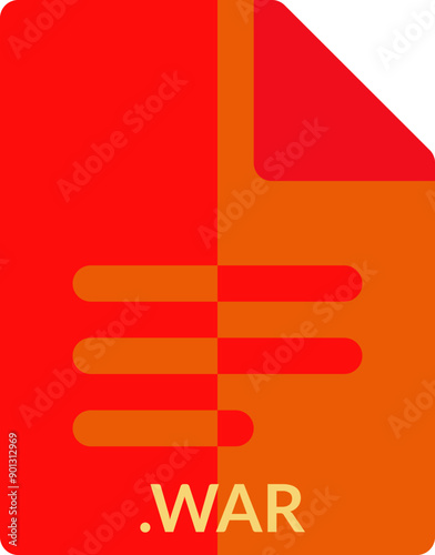 WAR icon 2 color combination mixture