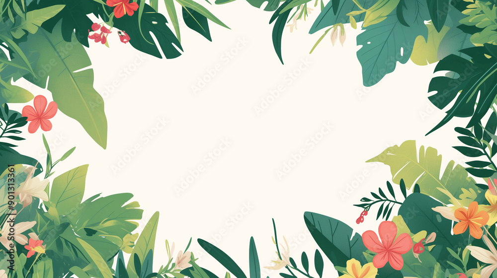 Tropical frame Title background Tropical frame Title background