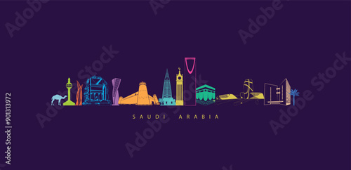 Explore saudi arabia. modern skyscrapers in saudi arabia