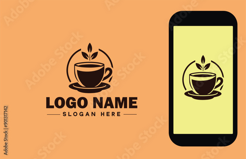 Glassware company icon Glassworks Glass production firm Glass manufacturer flat logo sign symbol editable vector