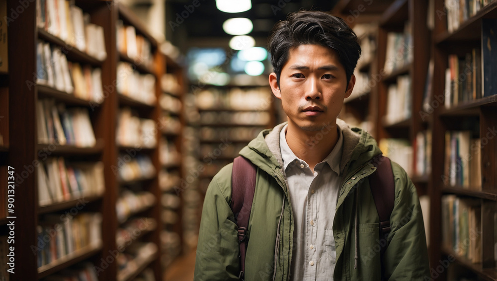 portrait of Japanese man portrait of Japanese man