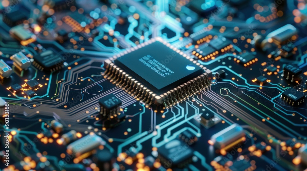 Circuit Board Close Up - Technology and Innovation Circuit Board Close Up - Technology and Innovation