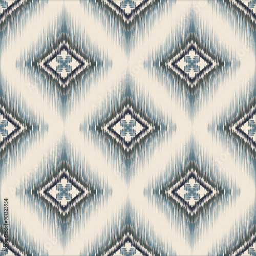 Ikat embroidery ethnic oriental pattern traditional.Aztec geometric art ornament print.Design for carpet, cover.wallpaper, wrapping, fabric, clothing