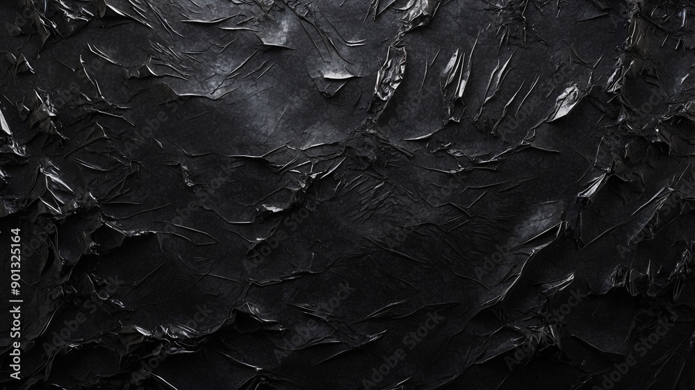 A modern black paint finish characterized by cracked and peeling texture, giving a distressed yet stylish appearance. A modern black paint finish characterized by cracked and peeling texture, giving a distressed yet stylish appearance.