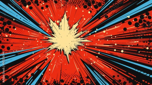 Comic Book Explosion Background