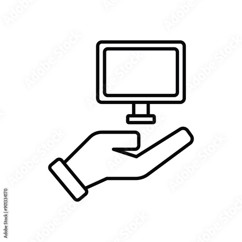Support Network vector icon