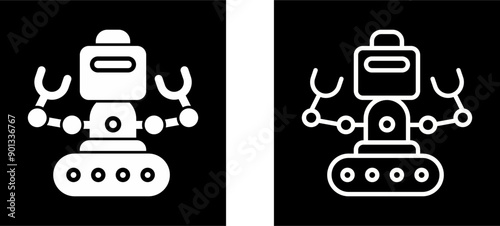 Industrial Robot I Vector Icon