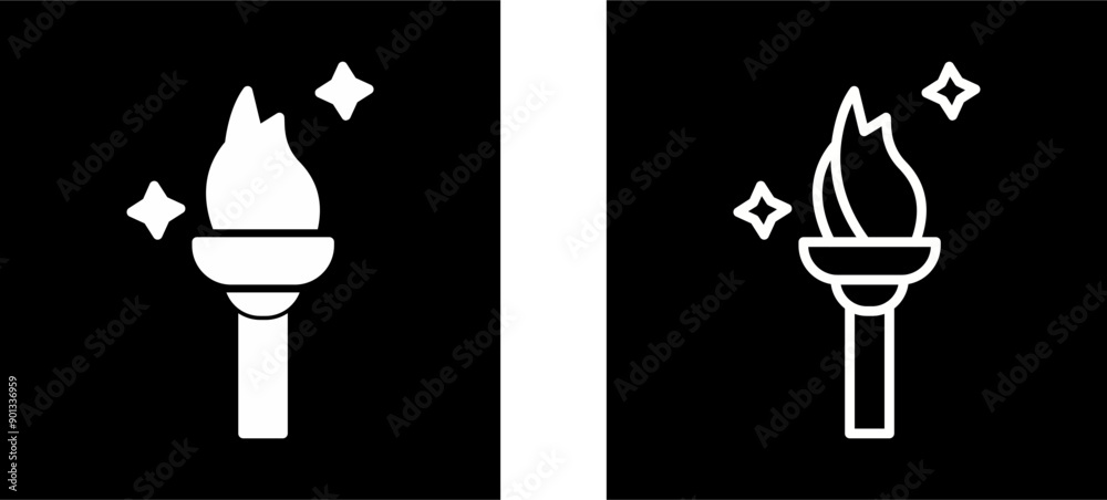 Torch Vector Icon Torch Vector Icon