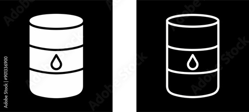 Oil Barrel Vector Icon