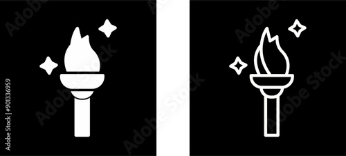 Torch Vector Icon