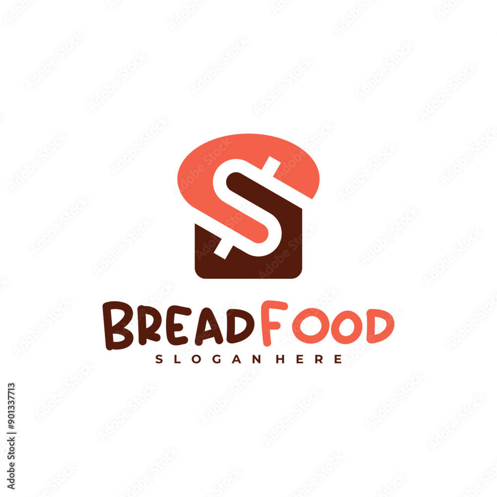 Money with bread logo vector template, Creative bread money logo design concepts Money with bread logo vector template, Creative bread money logo design concepts