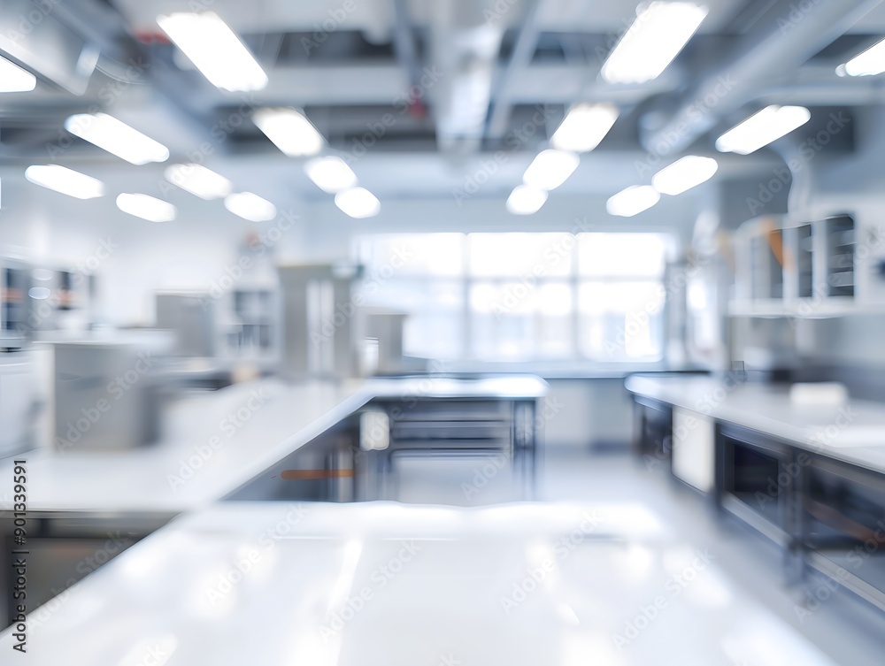 blurred laboratory background