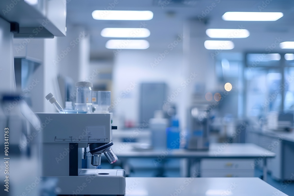 blurred laboratory background blurred laboratory background