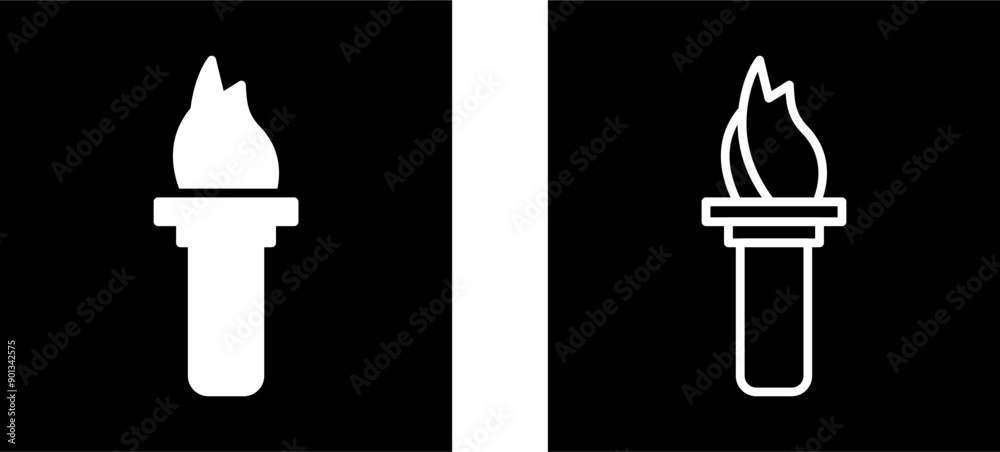 Torch Vector Icon Torch Vector Icon