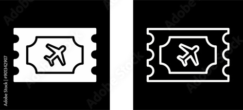 Plane Tickets Vector Icon