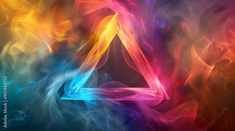 Colorful infinity triangle Colorful infinity triangle