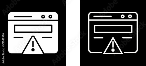 Web Error Vector Icon