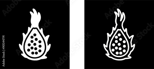 Dragon Fruit Vector Icon