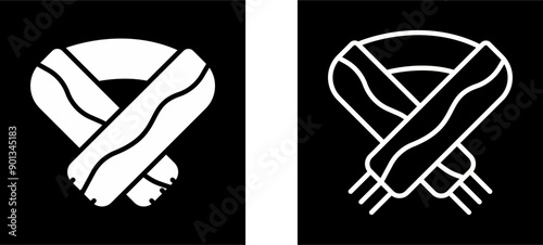 Winter Scarf Vector Icon