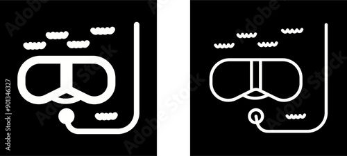 Snorkeling Vector Icon