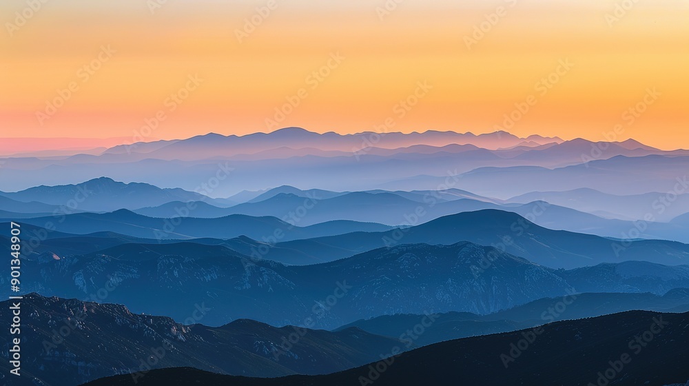 Stunning Sunset Over Majestic Mountains, Capturing the Rich Colors and Tranquil Beauty of Dusk Stunning Sunset Over Majestic Mountains, Capturing the Rich Colors and Tranquil Beauty of Dusk