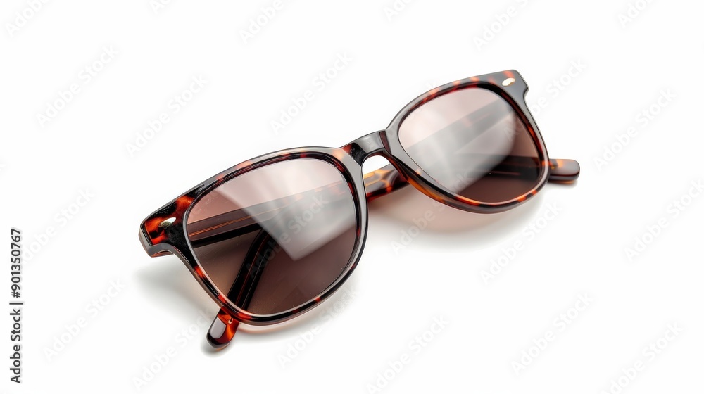 Sleek sunglasses featuring dark brown lenses within tortoiseshell frames, combining classic design with modern appeal for a fashionable and functional accessory. Sleek sunglasses featuring dark brown lenses within tortoiseshell frames, combining classic design with modern appeal for a fashionable and functional accessory.