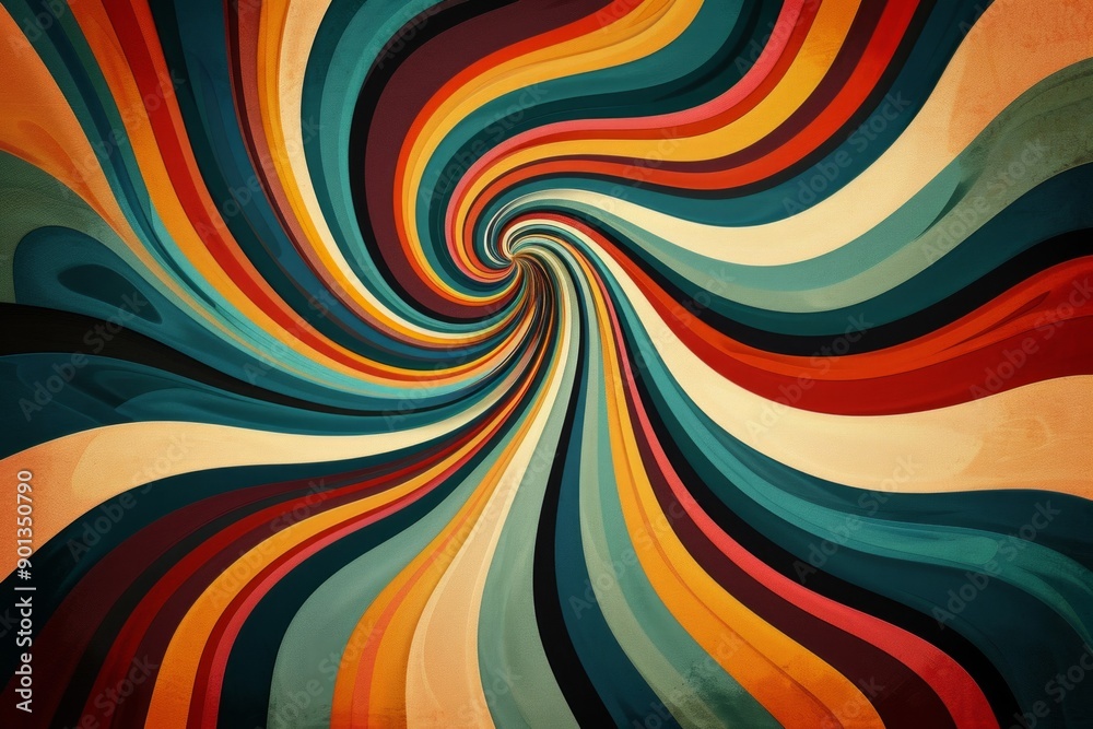 Retro Colorful Swirl background Retro Colorful Swirl background