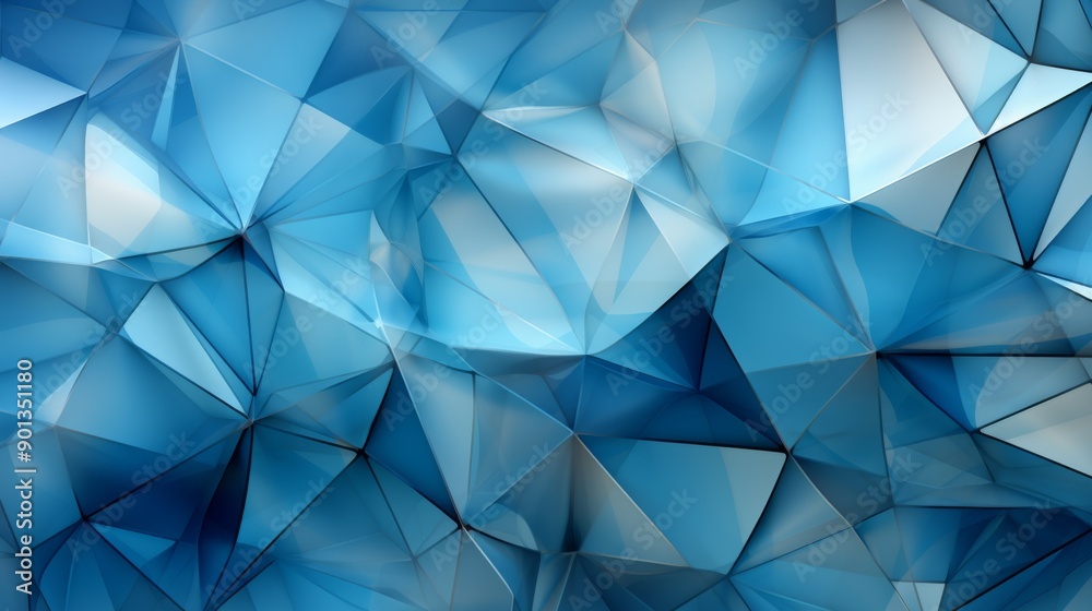 Abstract Blue Geometric Background Abstract Blue Geometric Background