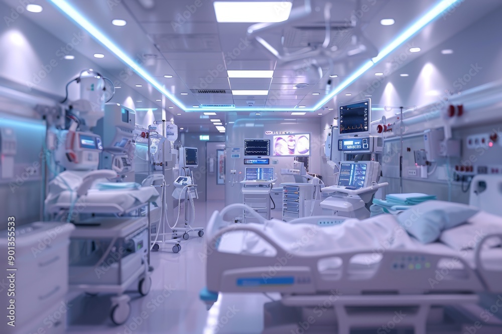 Modern Hospital Intensive Care Unit Modern Hospital Intensive Care Unit