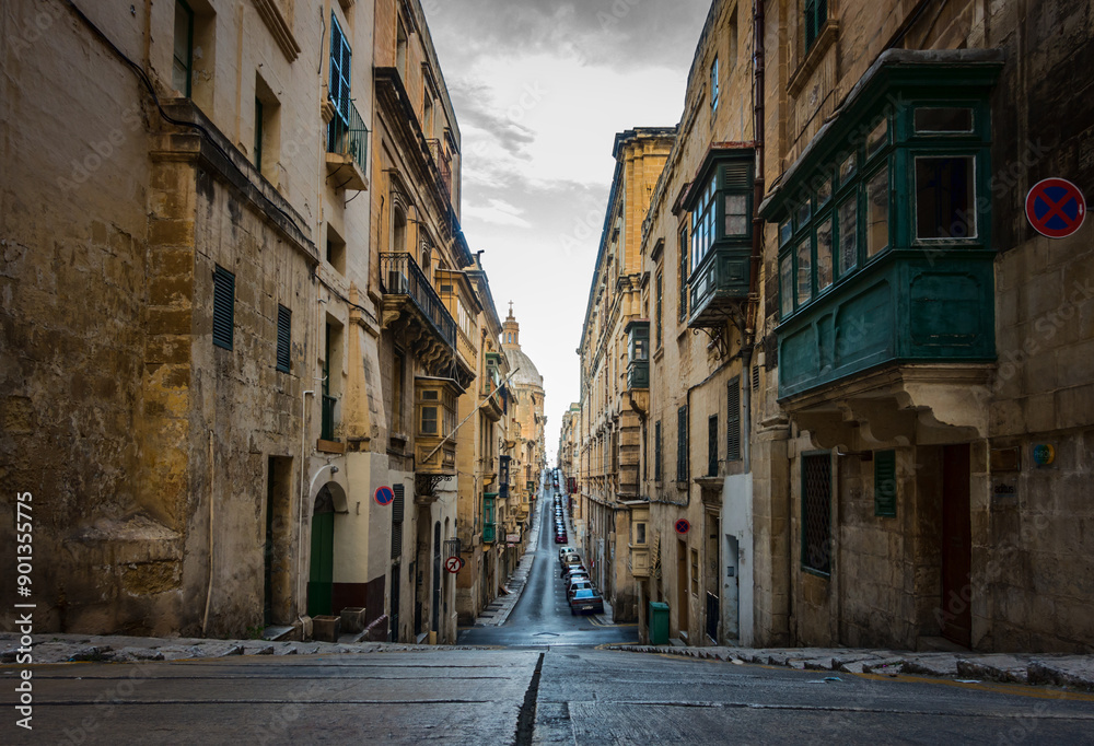 Obraz premium Beautiful Cityscape of Valletta on the Island of Malta