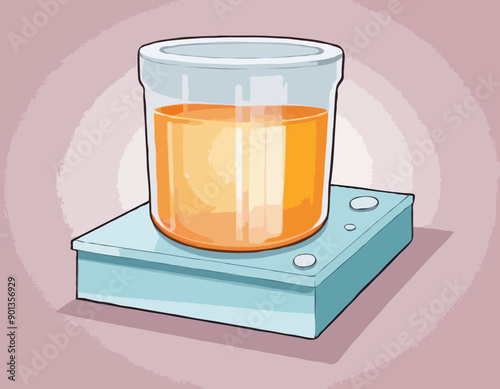 Stool and urina test in container. Medical laboratory examination.