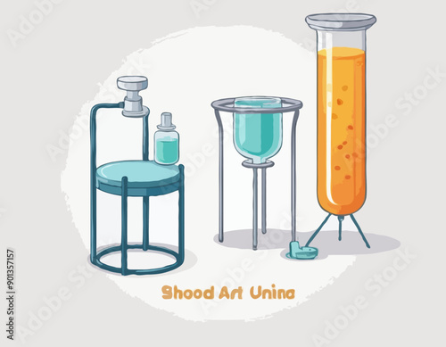 Stool and urina test in container. Medical laboratory examination.