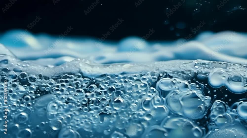 Captivating close-up of soap bubbles foam texture Captivating close-up of soap bubbles foam texture