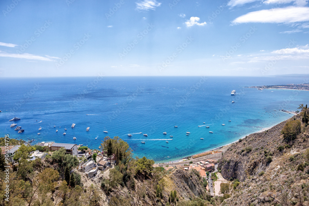 Fototapeta premium TAORMINA BAY IN SICILY