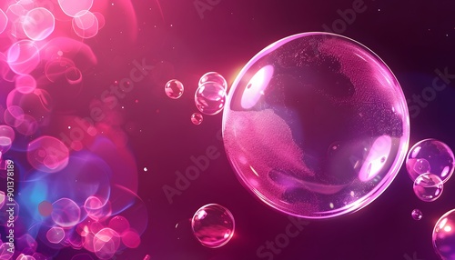 Wallpaper Mural pink, bubble, light, bubbles, water, illustration, soap, purple, circle, design, ball, vector, wallpaper, color, transparent, round, bright, bokeh, sphere, texture, pattern, shiny, art, heart, backdro Torontodigital.ca